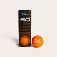 Load image into Gallery viewer, Wilson 50 Elite "Neon Orange" Golf Balls (3-pack)