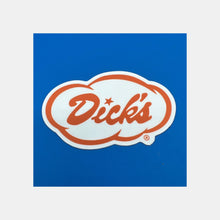 Load image into Gallery viewer, Dick's Drive-In orange cloud logo graphic sticker