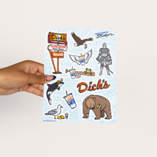 Load image into Gallery viewer, Eating at the Drive-In Sticker Sheet