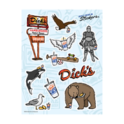 Eating at the Drive-In Sticker Sheet