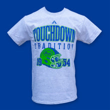 Load image into Gallery viewer, Blue and Green Home Team Touchdown Adult T-Shirt
