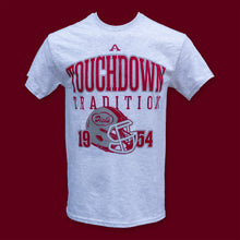 Load image into Gallery viewer, Crimson and Grey Home Team Touchdown Adult T-Shirt

