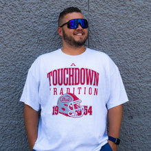 Load image into Gallery viewer, Crimson and Grey Home Team Touchdown Adult T-Shirt

