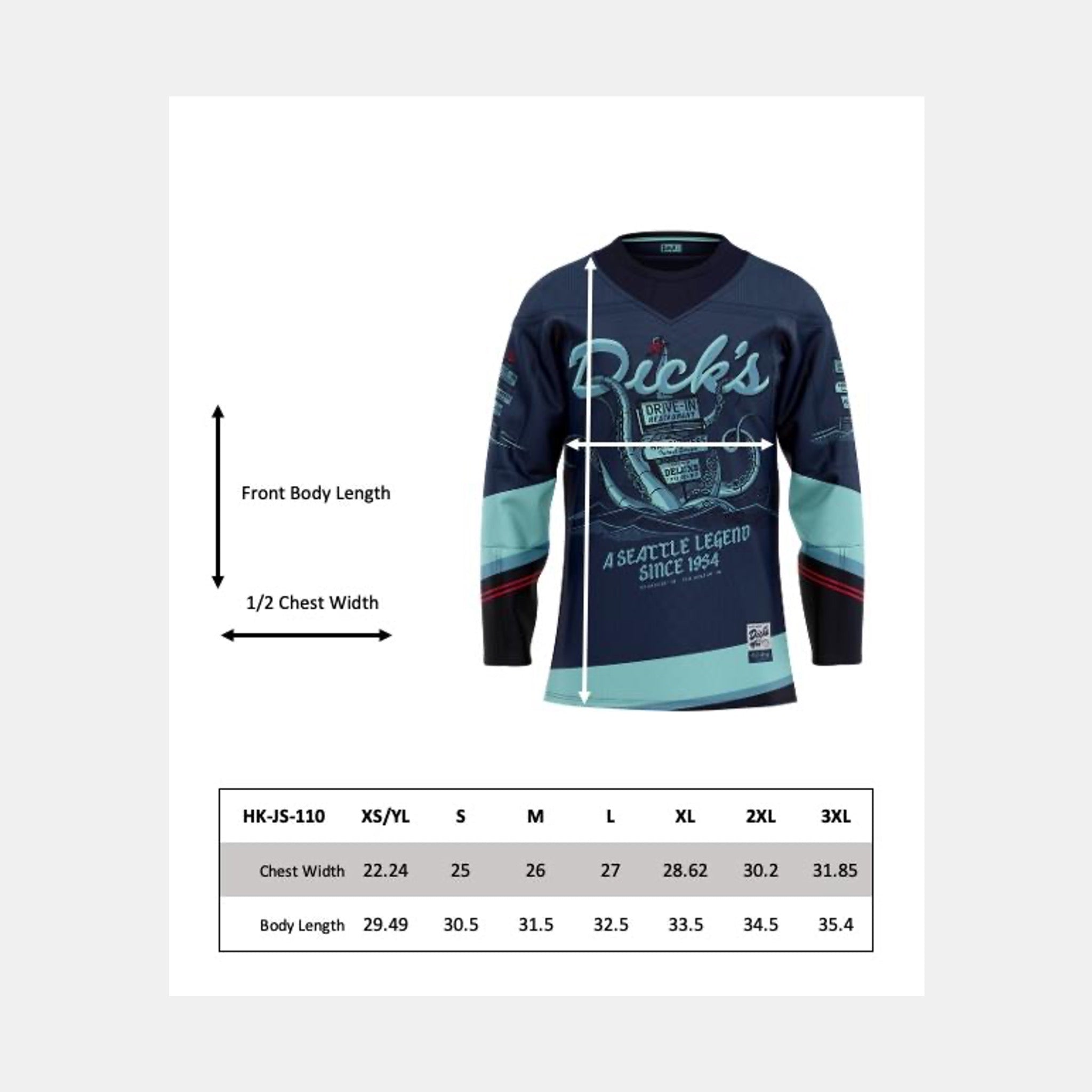 Ice Blue Legends™ Jersey 2.0 – Dick's Drive-In