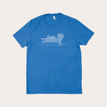 Load image into Gallery viewer, Line at the Drive-In - Blue T-Shirt