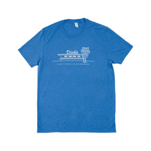 Load image into Gallery viewer, Line at the Drive-In - Blue T-Shirt
