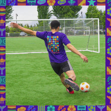 Load and play video in Gallery viewer, Party On The Pitch T-Shirt (PURPLE)