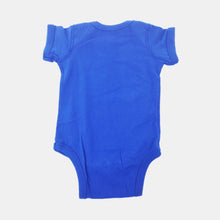 Load image into Gallery viewer, Royal blue baby onesie back
