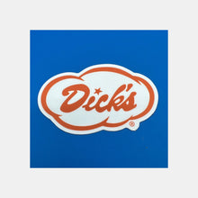 Load image into Gallery viewer, Dick&#39;s Drive-In orange cloud logo graphic sticker

