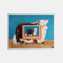 Load image into Gallery viewer, 500 piece Dick&#39;s Drive-In Steer painting completed puzzle with puzzle box
