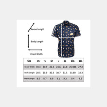 Load image into Gallery viewer, S01 Unisex short sleeve button up shirt size chart
