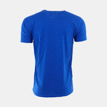 Load image into Gallery viewer, Back view heather blue t-shirt
